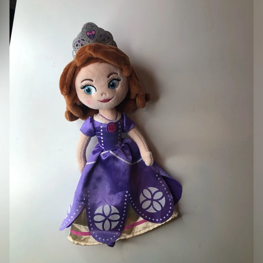 Purple Embellished Costume Layered Dress Princess Sophia 130- 5/6 Plus Free Doll - Picture 15 of 16